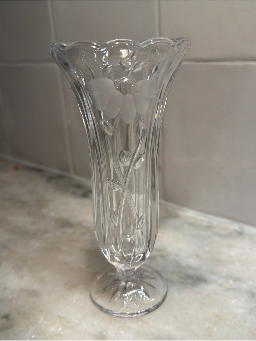 Vintage Princess House 24% lead crystal Bud Vase